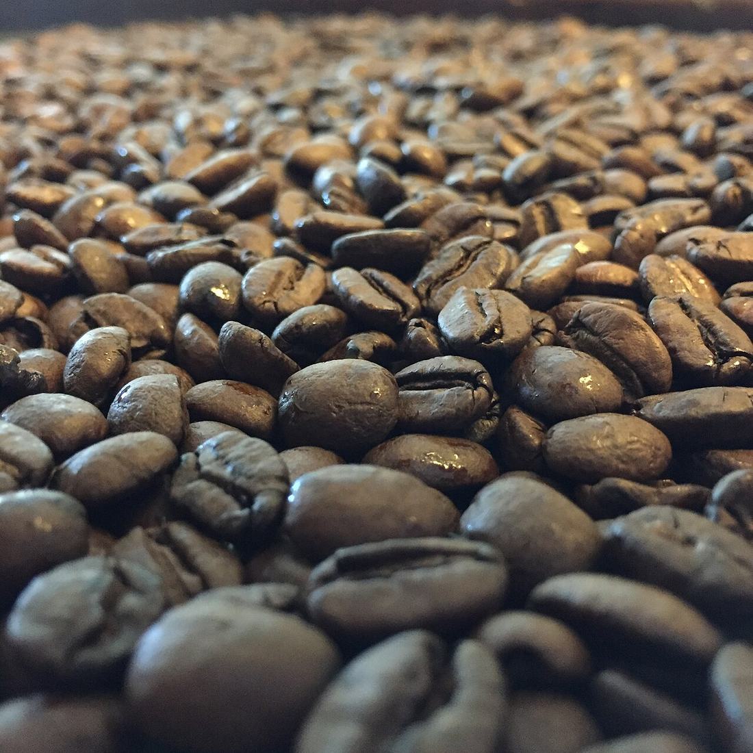 Grãos de café brasileiro