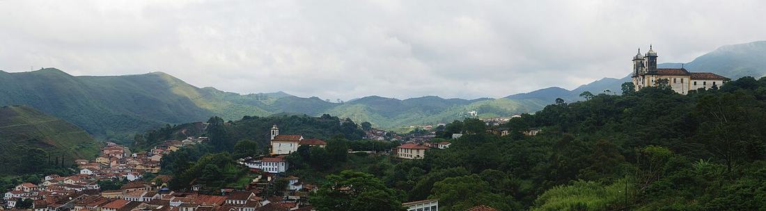 O centro histórico de Ouro Preto, em Minas Gerais