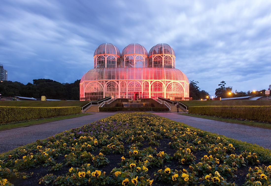 A estufa do Jardim Botânico de Curitiba