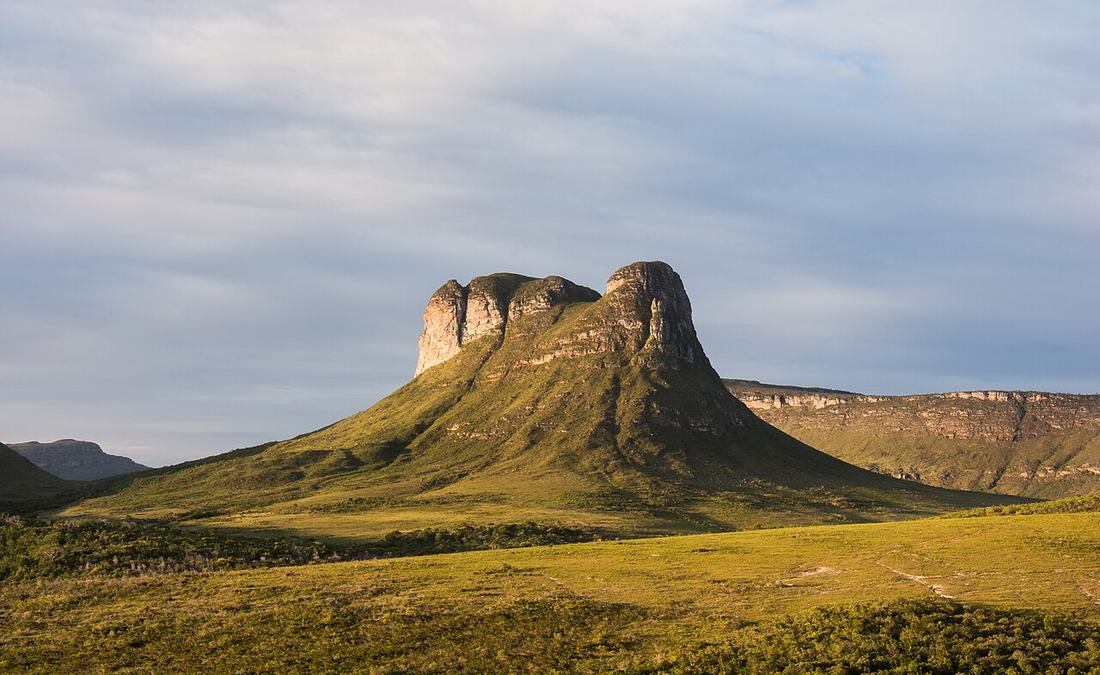 Uma formação rochosa no Parque Nacional da Chapada Diamantina, na Bahia